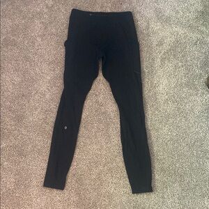 Lululemon Athletica Black Leggings Slim Fit Stretch